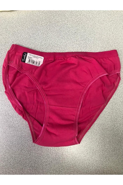 Tutku 12'li Paket Bayan Kadın Düz Fosforlu Bikini Külot Asorti Kilot