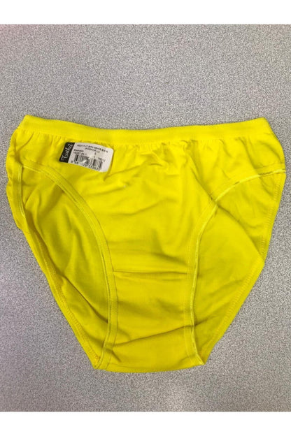 Tutku 12'li Paket Bayan Kadın Düz Fosforlu Bikini Külot Asorti Kilot