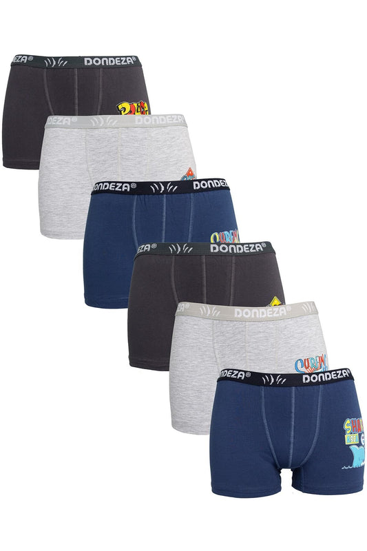 Dondeza 6'lı Paket 506 Erkek Çocuk Boxer