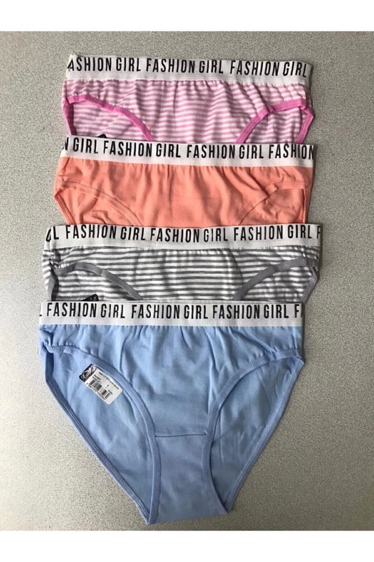 Tutku 12'li Paket Bayan Kadın Desenli Bikini Külot Asorti Kilot