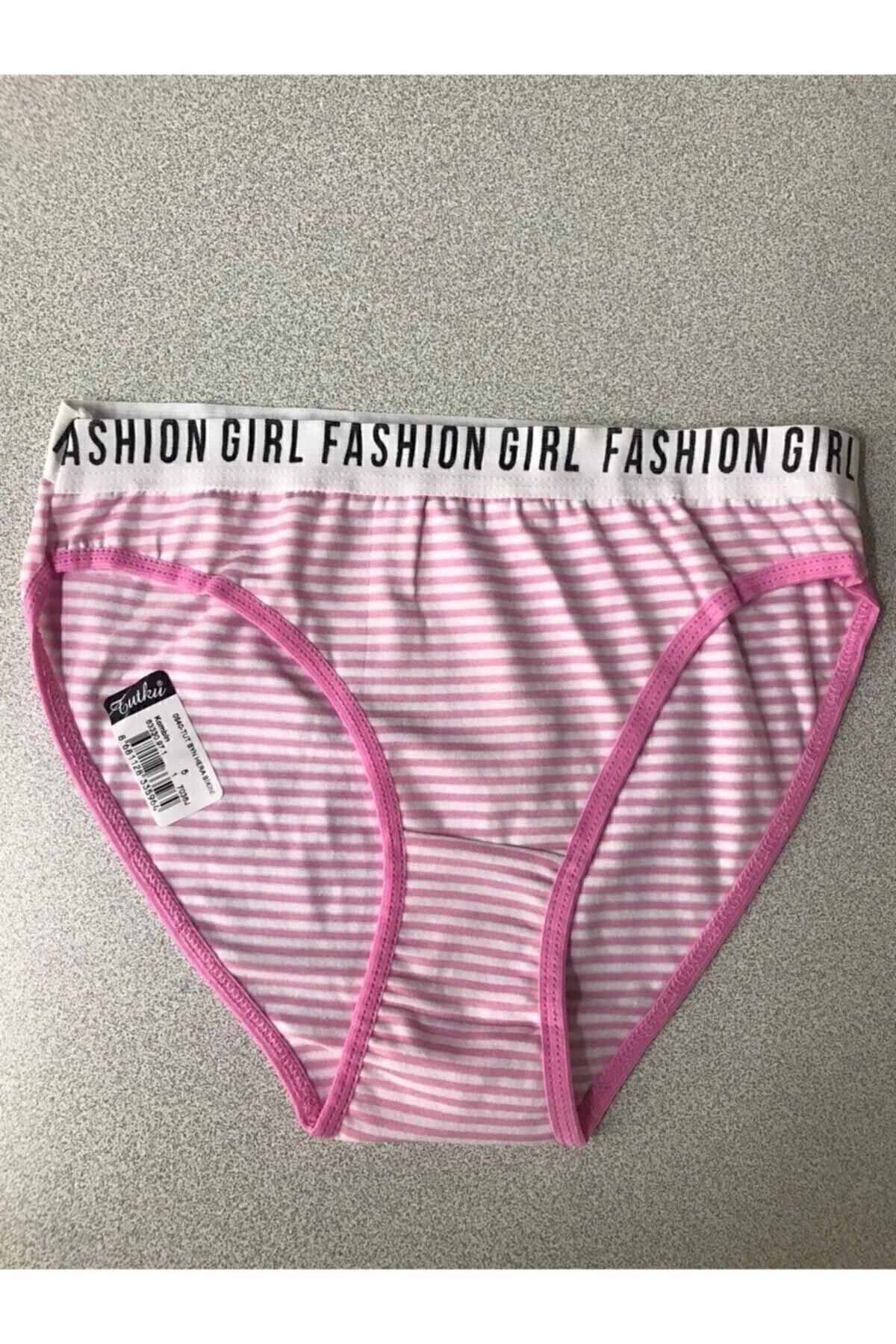 Tutku 12'li Paket Bayan Kadın Desenli Bikini Külot Asorti Kilot